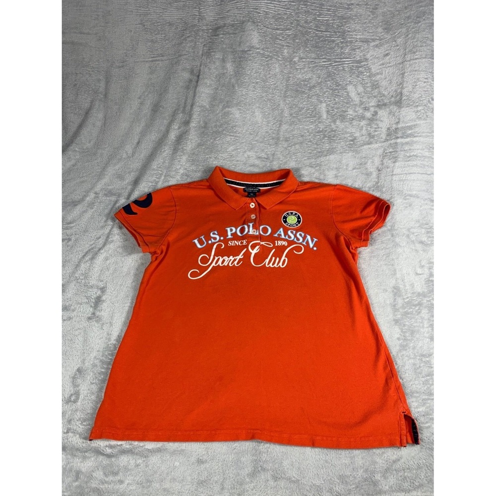 U.S. Polo Assn. Sport Club Polo Shirt Womens Sz XL Embriordered #2
